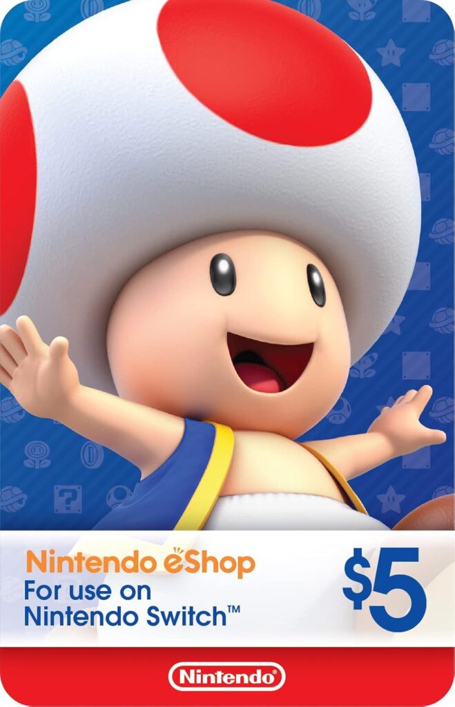 Nintendo Eshop Gift Card – 5 Dolares – USA