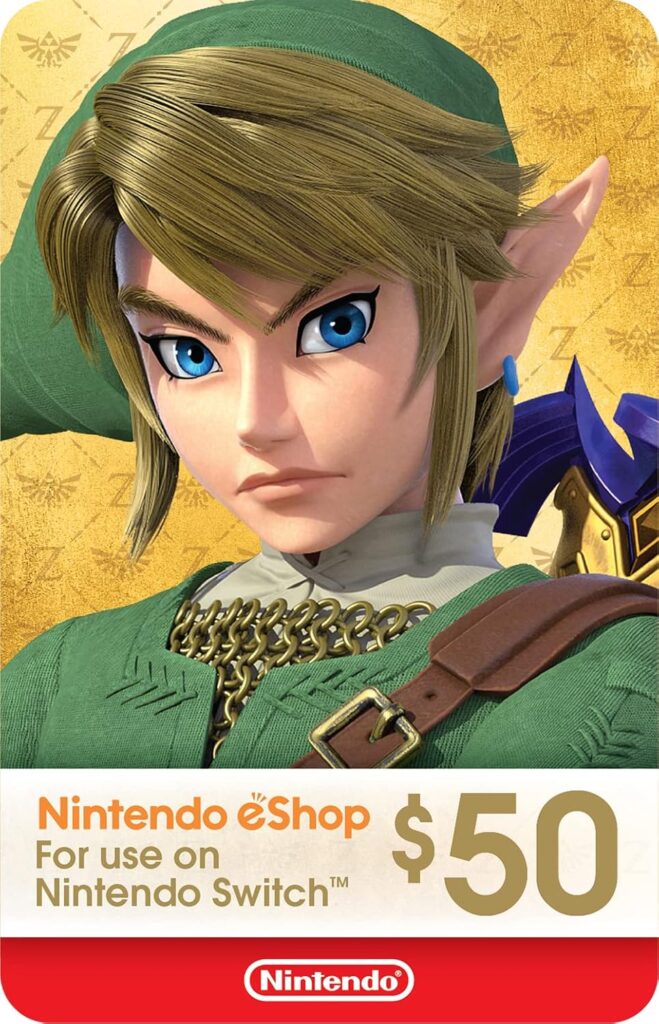 Nintendo Eshop Gift Card – 50 Dolares – USA