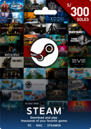 Steam Card – 300 Soles – PERU